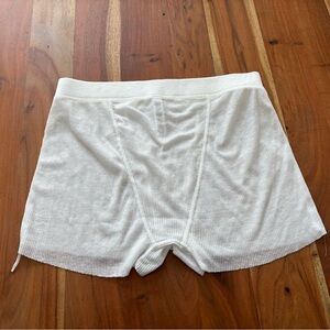 SKIMS White Boxer Briefs Soft Elastic Waistband